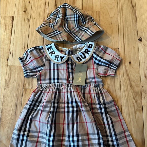 Burberry Red and Black Plaid Ensemble